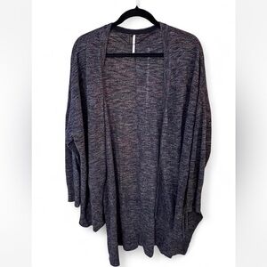 Free People Charcoal Knit Cardigan